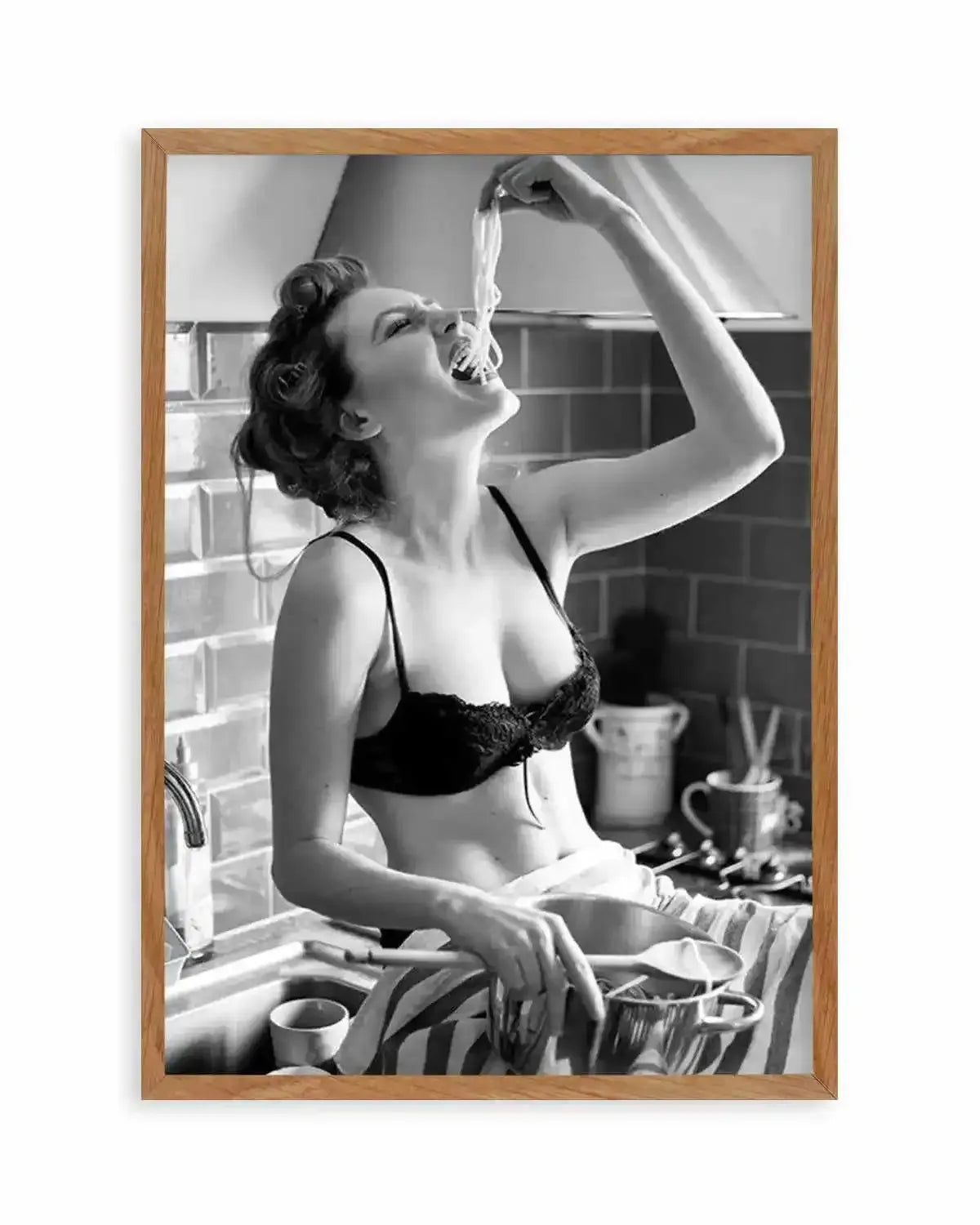 Life's Short, Eat The Pasta Art Print from Olive et Oriel where you can shop wallpaper and artworks online