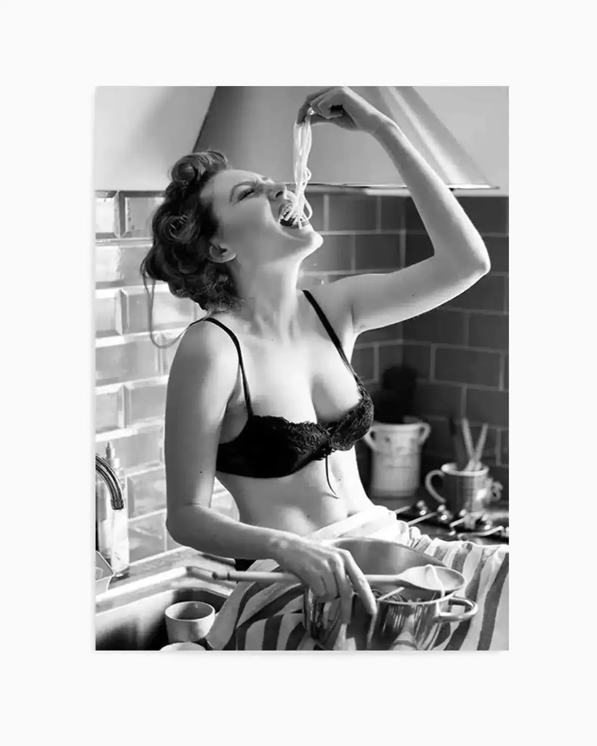 Life's Short, Eat The Pasta Art Print from Olive et Oriel where you can shop wallpaper and artworks online