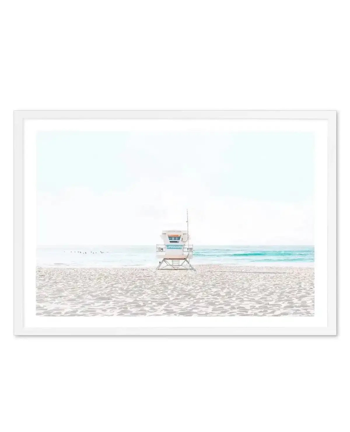 Lifeguard Tower | Bondi Art Print-PRINT-Olive et Oriel-Olive et Oriel-A5 | 5.8" x 8.3" | 14.8 x 21cm-White-With White Border-Buy-Australian-Art-Prints-Online-with-Olive-et-Oriel-Your-Artwork-Specialists-Austrailia-Decorate-With-Coastal-Photo-Wall-Art-Prints-From-Our-Beach-House-Artwork-Collection-Fine-Poster-and-Framed-Artwork