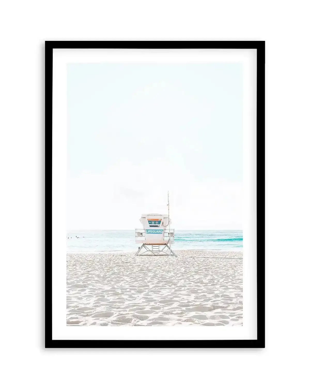 Lifeguard Tower, Bondi PT Art Print-PRINT-Olive et Oriel-Olive et Oriel-A5 | 5.8" x 8.3" | 14.8 x 21cm-Black-With White Border-Buy-Australian-Art-Prints-Online-with-Olive-et-Oriel-Your-Artwork-Specialists-Austrailia-Decorate-With-Coastal-Photo-Wall-Art-Prints-From-Our-Beach-House-Artwork-Collection-Fine-Poster-and-Framed-Artwork
