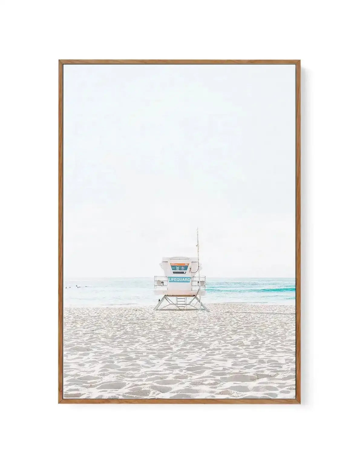 Lifeguard Tower, Bondi PT | Framed Canvas-CANVAS-You can shop wall art online with Olive et Oriel for everything from abstract art to fun kids wall art. Our beautiful modern art prints and canvas art are available from large canvas prints to wall art paintings and our proudly Australian artwork collection offers only the highest quality framed large wall art and canvas art Australia - You can buy fashion photography prints or Hampton print posters and paintings on canvas from Olive et Oriel and 