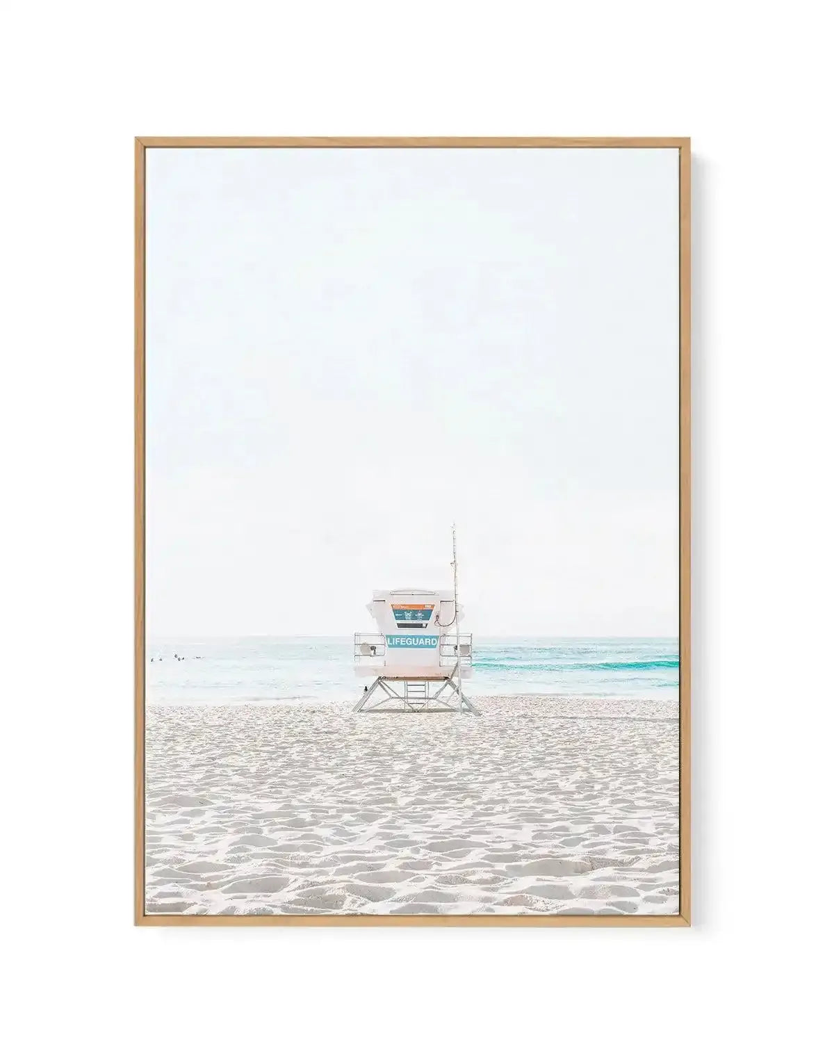 Lifeguard Tower, Bondi PT | Framed Canvas-CANVAS-You can shop wall art online with Olive et Oriel for everything from abstract art to fun kids wall art. Our beautiful modern art prints and canvas art are available from large canvas prints to wall art paintings and our proudly Australian artwork collection offers only the highest quality framed large wall art and canvas art Australia - You can buy fashion photography prints or Hampton print posters and paintings on canvas from Olive et Oriel and 