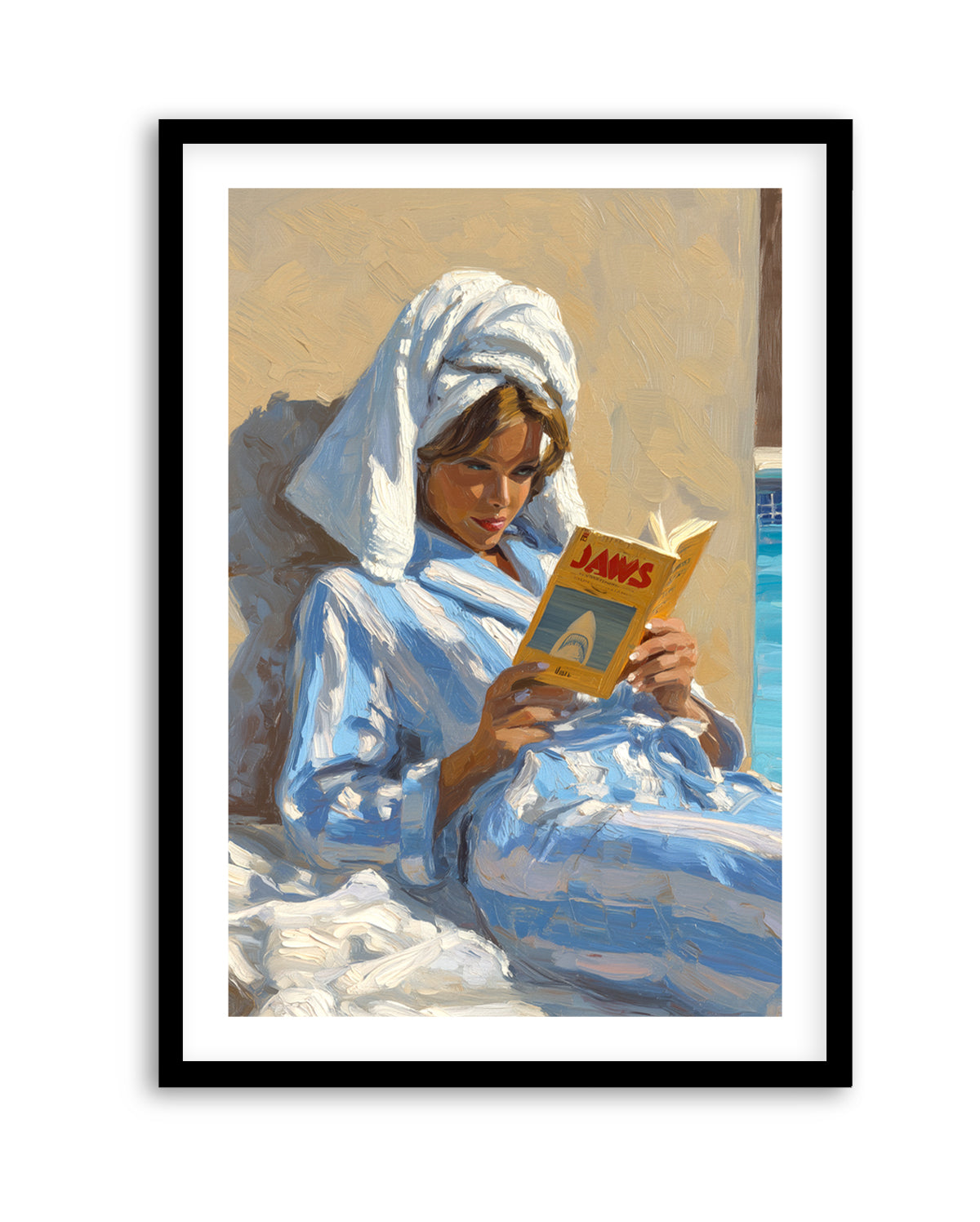 Light Reading | Art Print from Olive et Oriel where you can shop wallpaper and artworks online