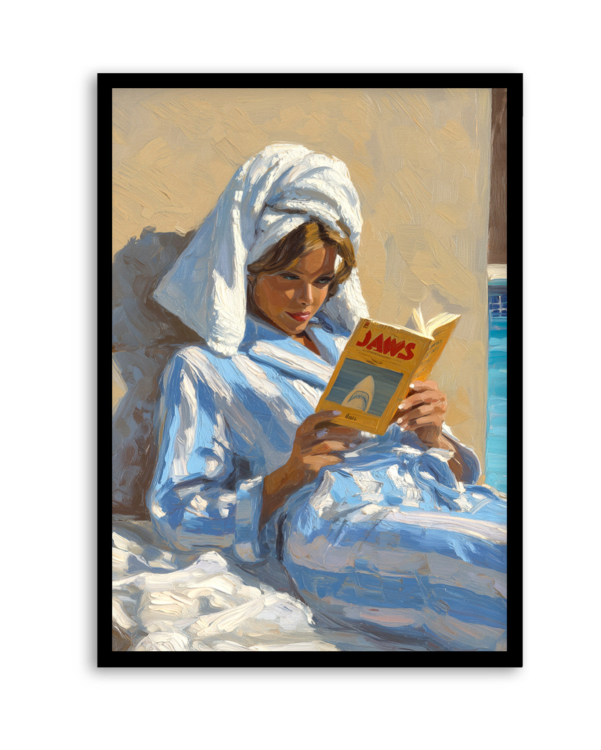 Light Reading | Art Print from Olive et Oriel where you can shop wallpaper and artworks online