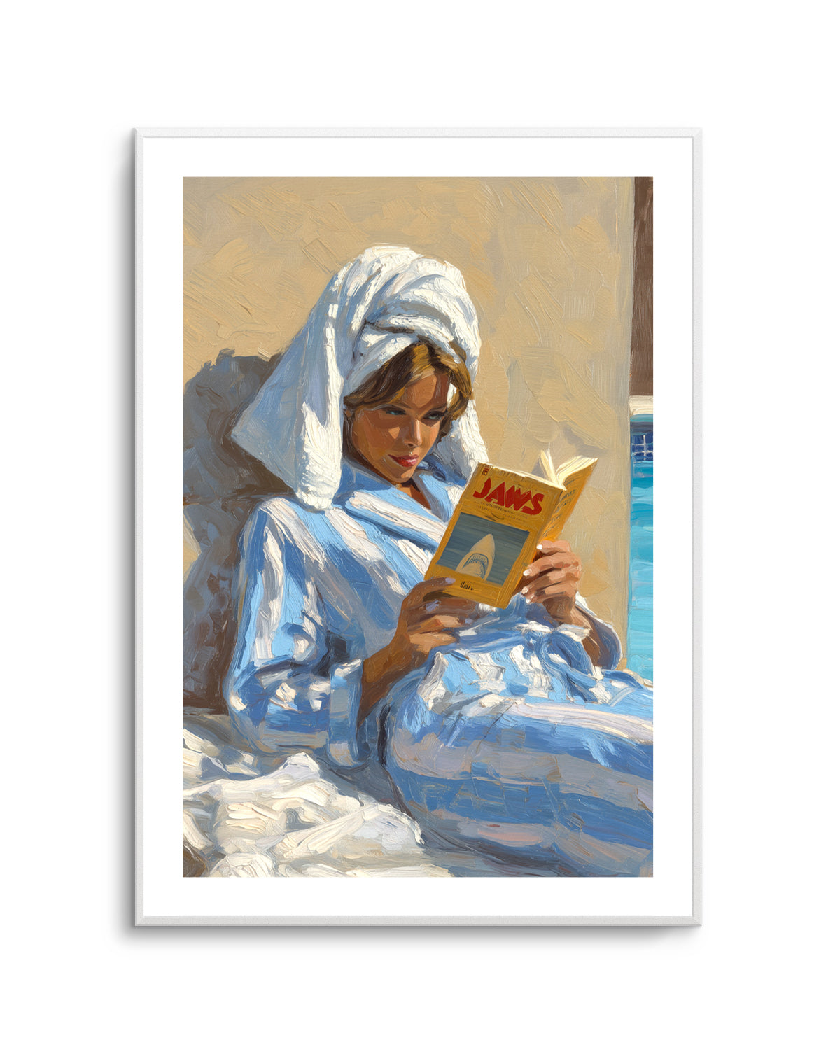 Light Reading | Art Print from Olive et Oriel where you can shop wallpaper and artworks online