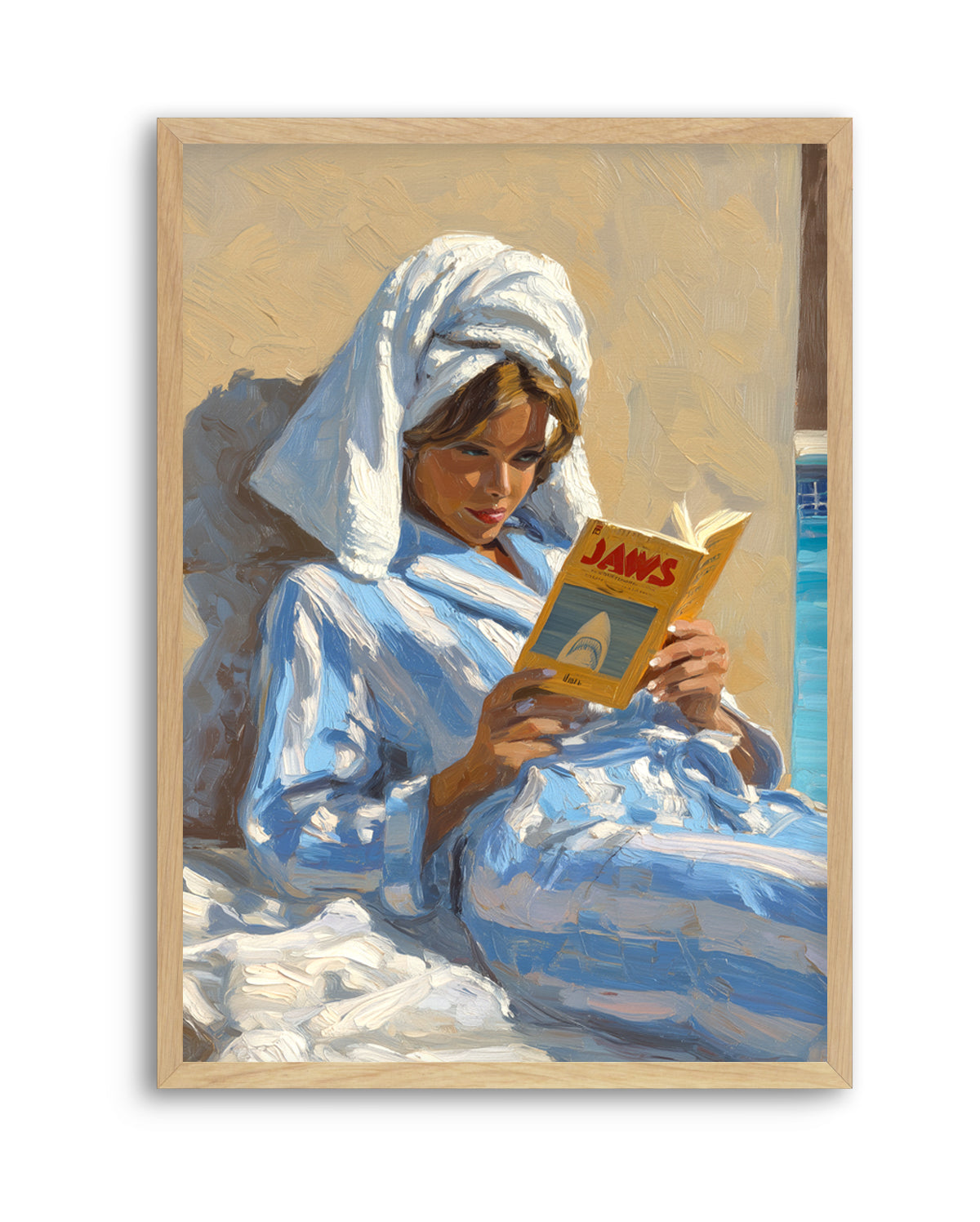 Light Reading | Art Print from Olive et Oriel where you can shop wallpaper and artworks online