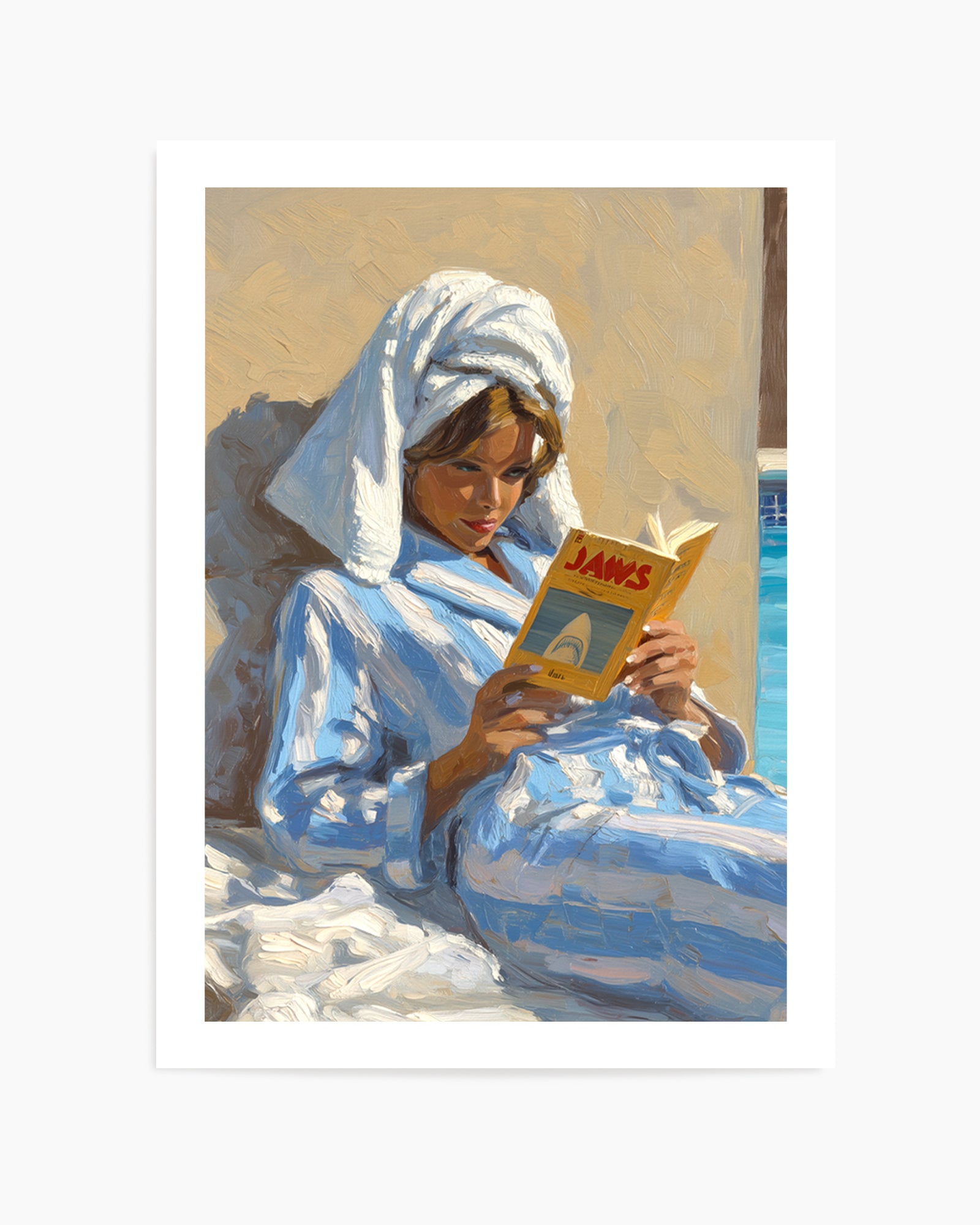 Light Reading | Art Print from Olive et Oriel where you can shop wallpaper and artworks online