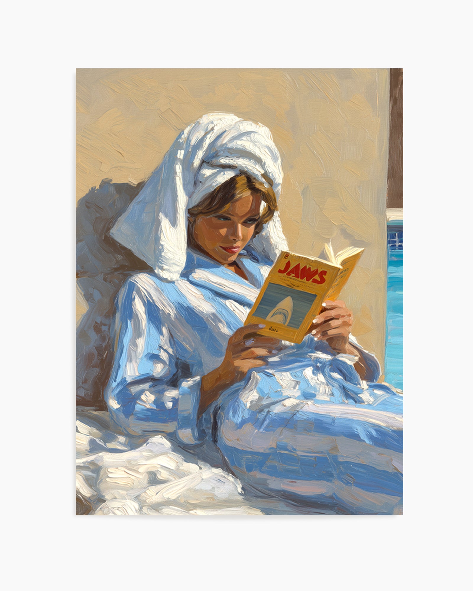 Light Reading | Art Print from Olive et Oriel where you can shop wallpaper and artworks online