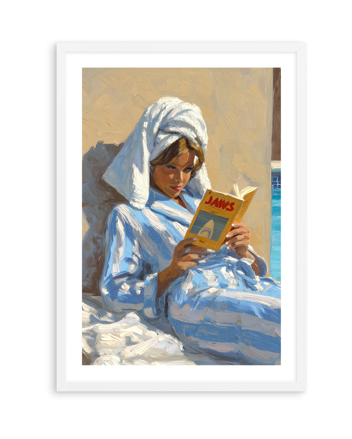 Light Reading | Art Print from Olive et Oriel where you can shop wallpaper and artworks online