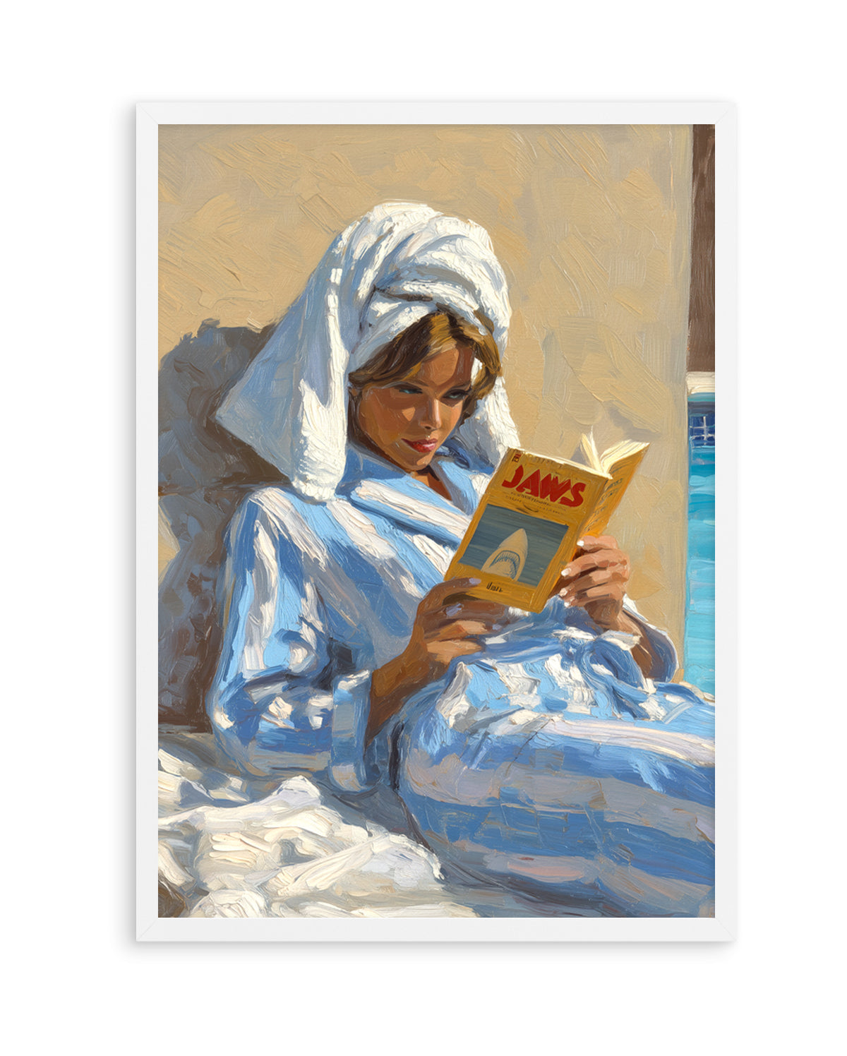 Light Reading | Art Print from Olive et Oriel where you can shop wallpaper and artworks online