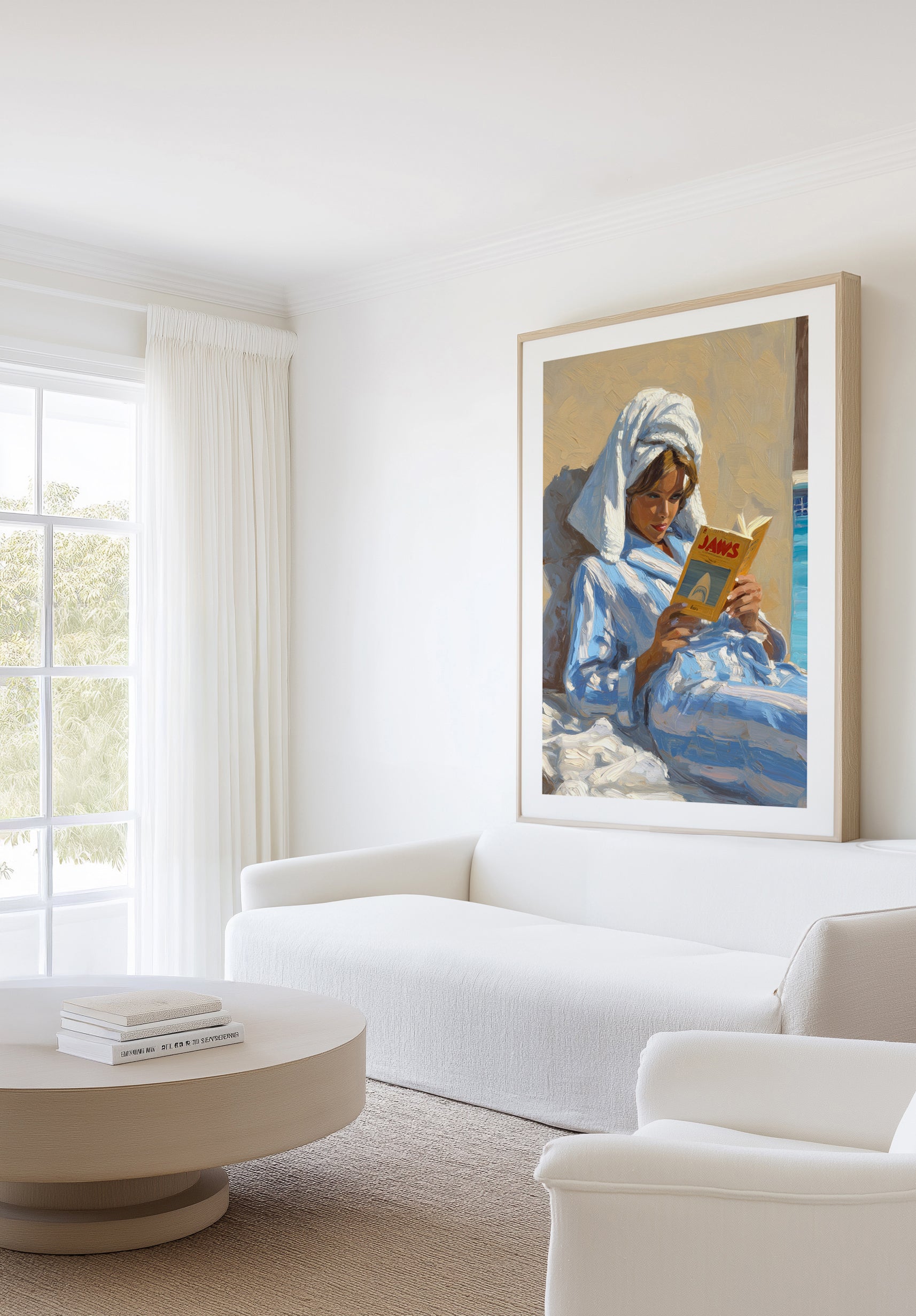 Light Reading | Art Print from Olive et Oriel where you can shop wallpaper and artworks online