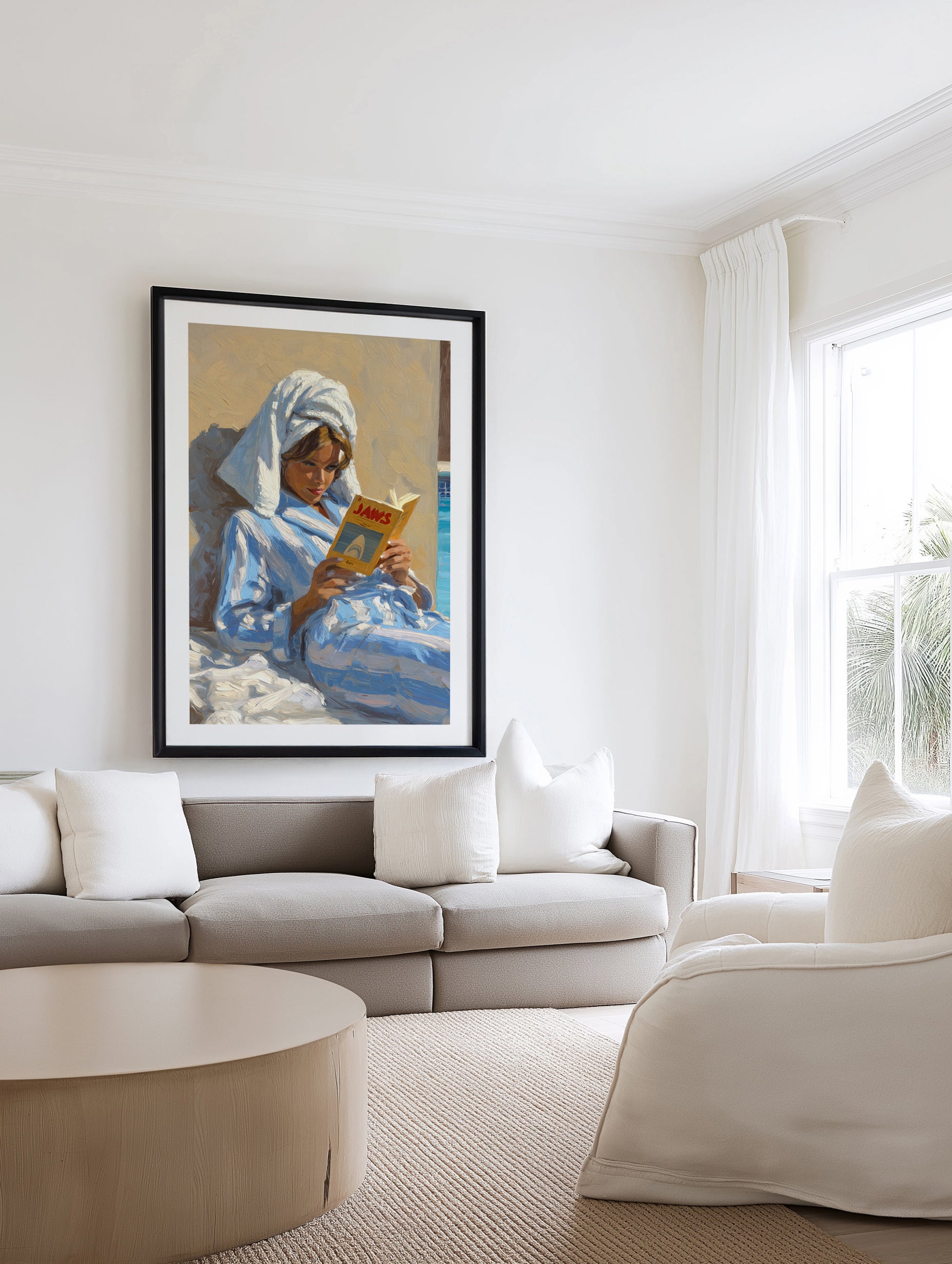 Light Reading | Art Print from Olive et Oriel where you can shop wallpaper and artworks online