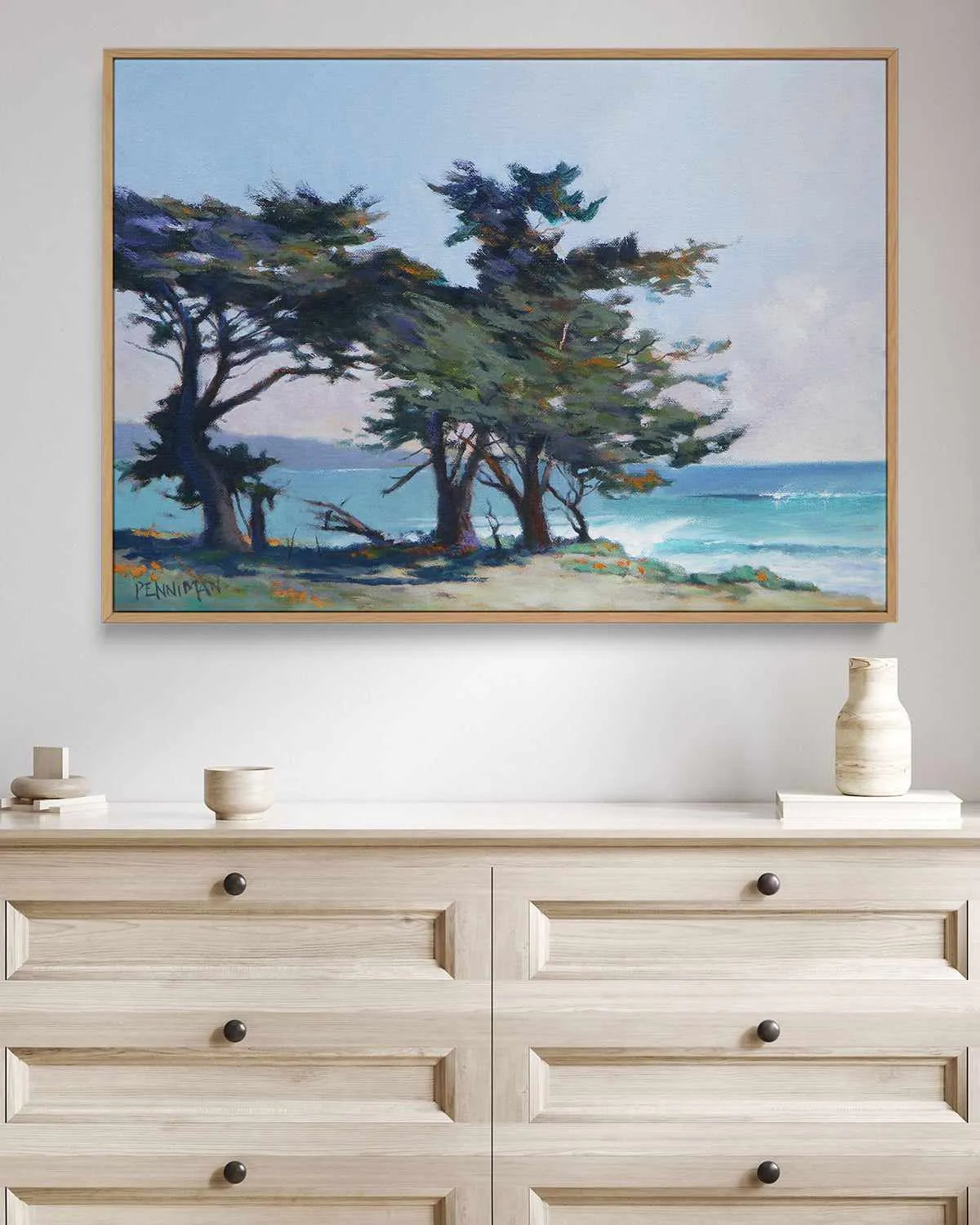 Lighthouse Field II by Ed Penniman | Framed Canvas Art Print from Olive et Oriel where you can shop wallpaper and artworks online