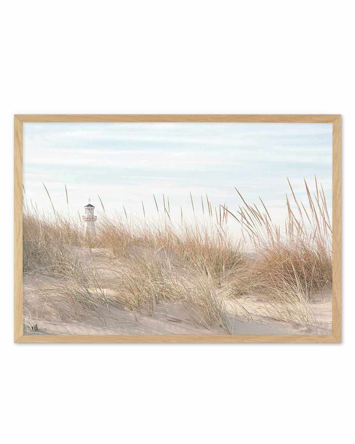 Lighthouse in the Dunes Art Print