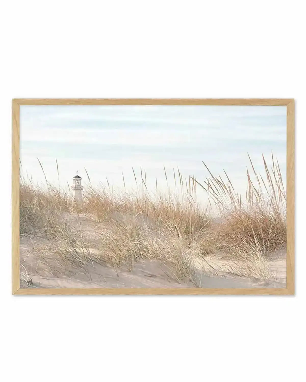 Lighthouse in the Dunes Art Print from Olive et Oriel where you can shop wallpaper and artworks online