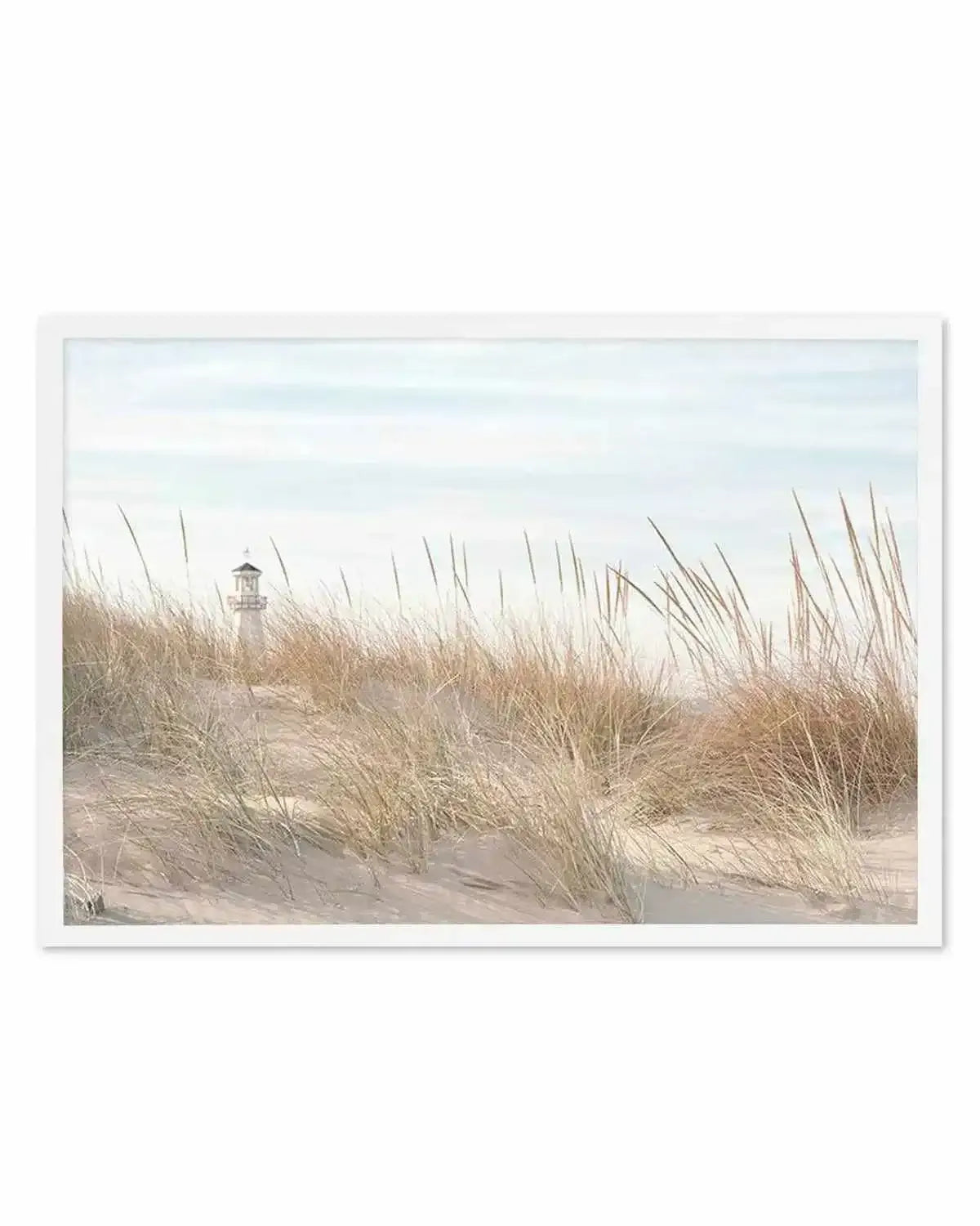 Lighthouse in the Dunes Art Print from Olive et Oriel where you can shop wallpaper and artworks online