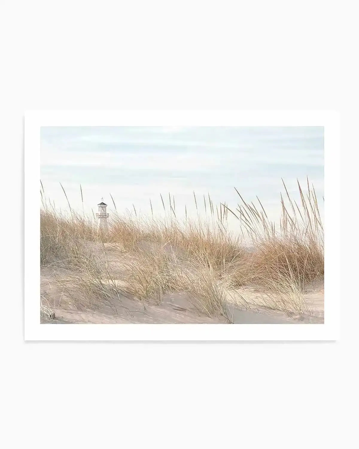 Lighthouse in the Dunes Art Print from Olive et Oriel where you can shop wallpaper and artworks online