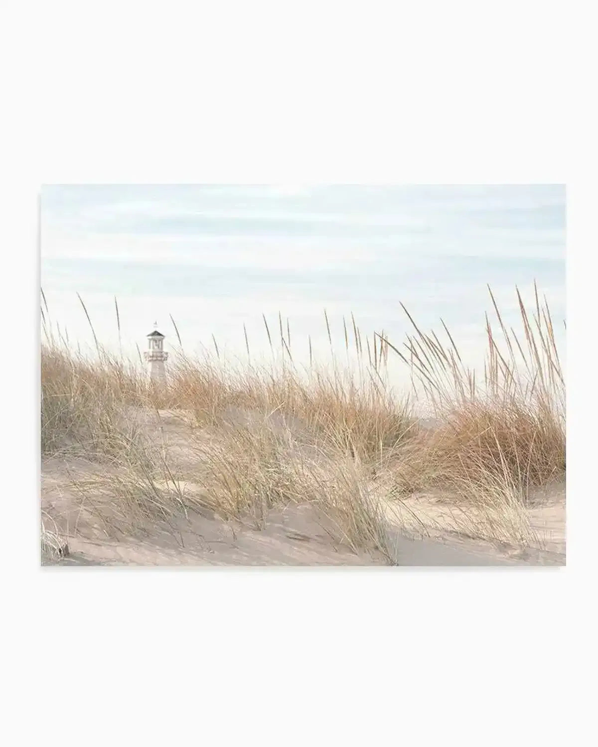 Lighthouse in the Dunes Art Print from Olive et Oriel where you can shop wallpaper and artworks online