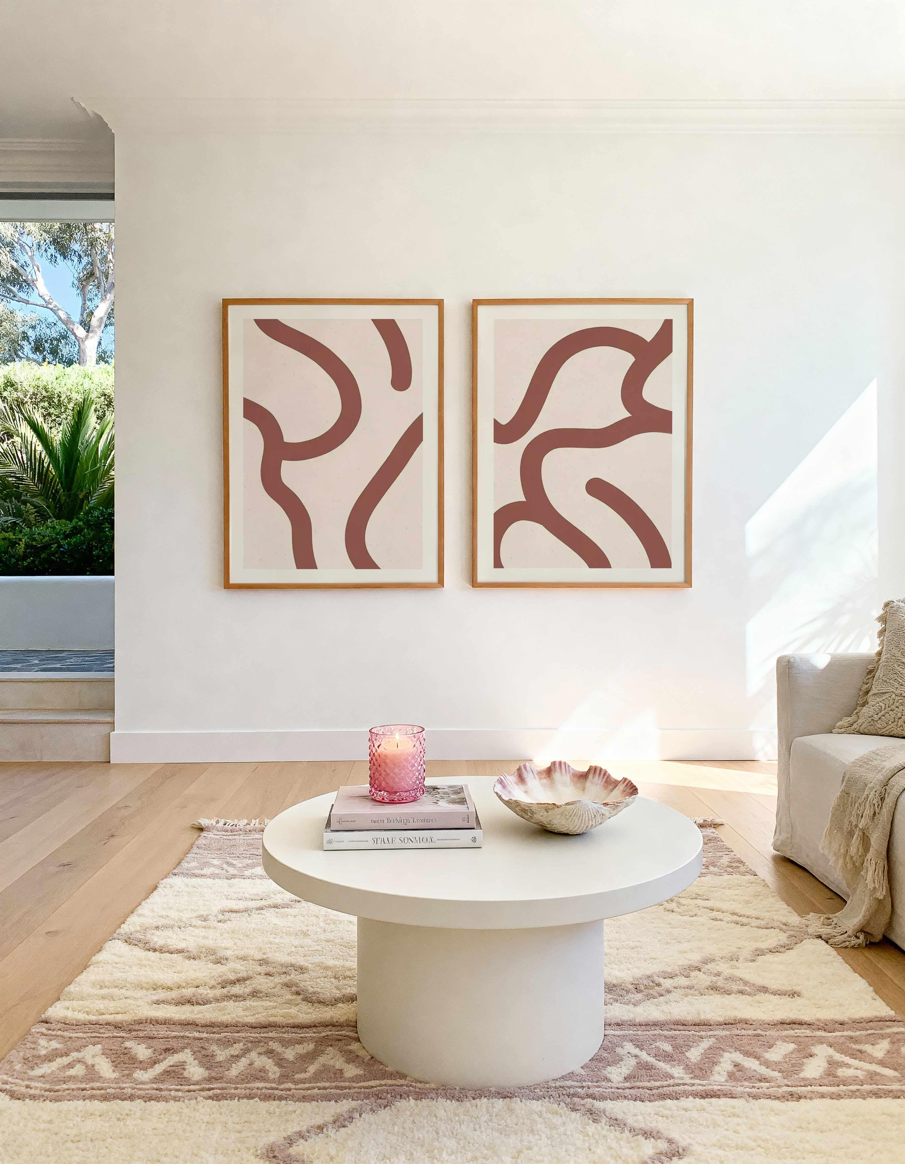 Lignes De Pliage I & II Art Print Set of 2 | Matching Wall Art from Olive et Oriel where you can shop wallpaper and artworks online