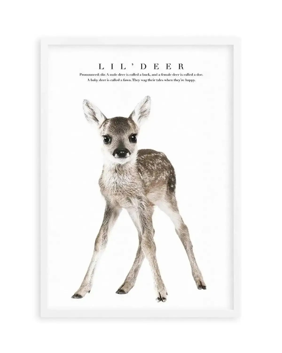 Lil' Deer Art Print from Olive et Oriel where you can shop wallpaper and artworks online