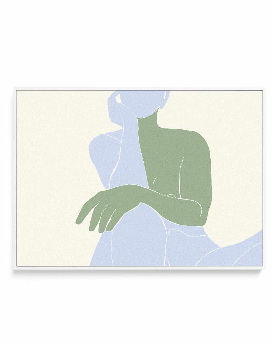 Lilac Figure II by Jenny Liz Rome | Framed Canvas Art Print