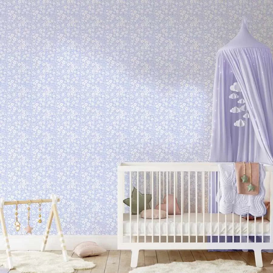 Lilac Fleur Wallpaper-Wallpaper-Buy Kids Removable Wallpaper Online Our Custom Made Children‚àö¬¢‚Äö√á¬®‚Äö√ë¬¢s Wallpapers Are A Fun Way To Decorate And Enhance Boys Bedroom Decor And Girls Bedrooms They Are An Amazing Addition To Your Kids Bedroom Walls Our Collection of Kids Wallpaper Is Sure To Transform Your Kids Rooms Interior Style From Pink Wallpaper To Dinosaur Wallpaper Even Marble Wallpapers For Teen Boys Shop Peel And Stick Wallpaper Online Today With Olive et Oriel