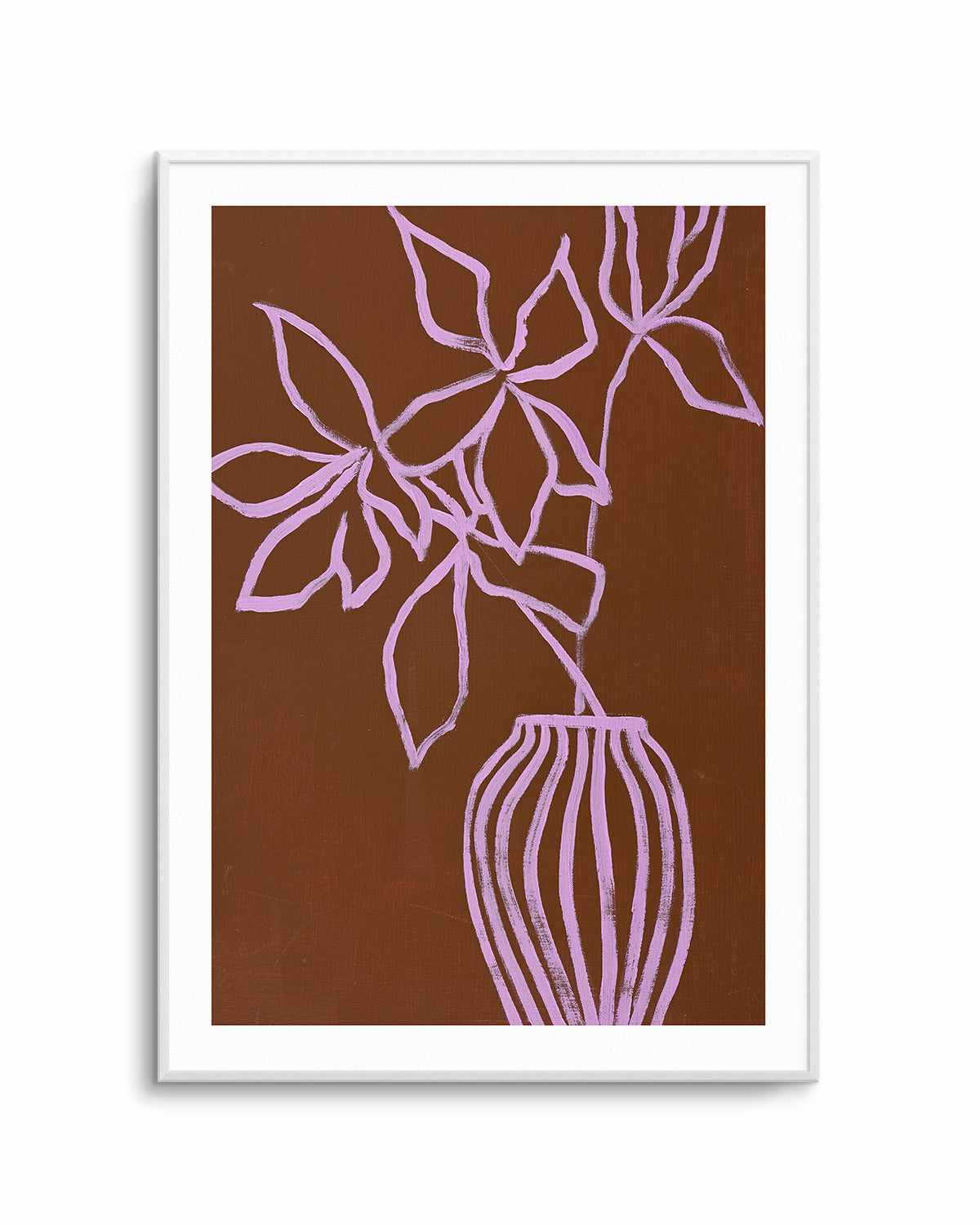 Lilac Umber by Design Fabrikken Art Print