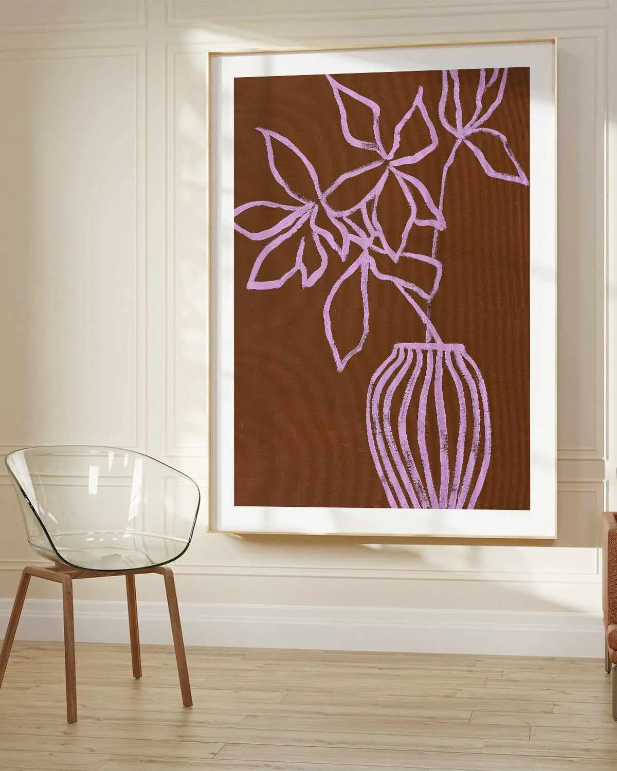 Lilac Umber by Design Fabrikken Art Print from Olive et Oriel where you can shop wallpaper and artworks online