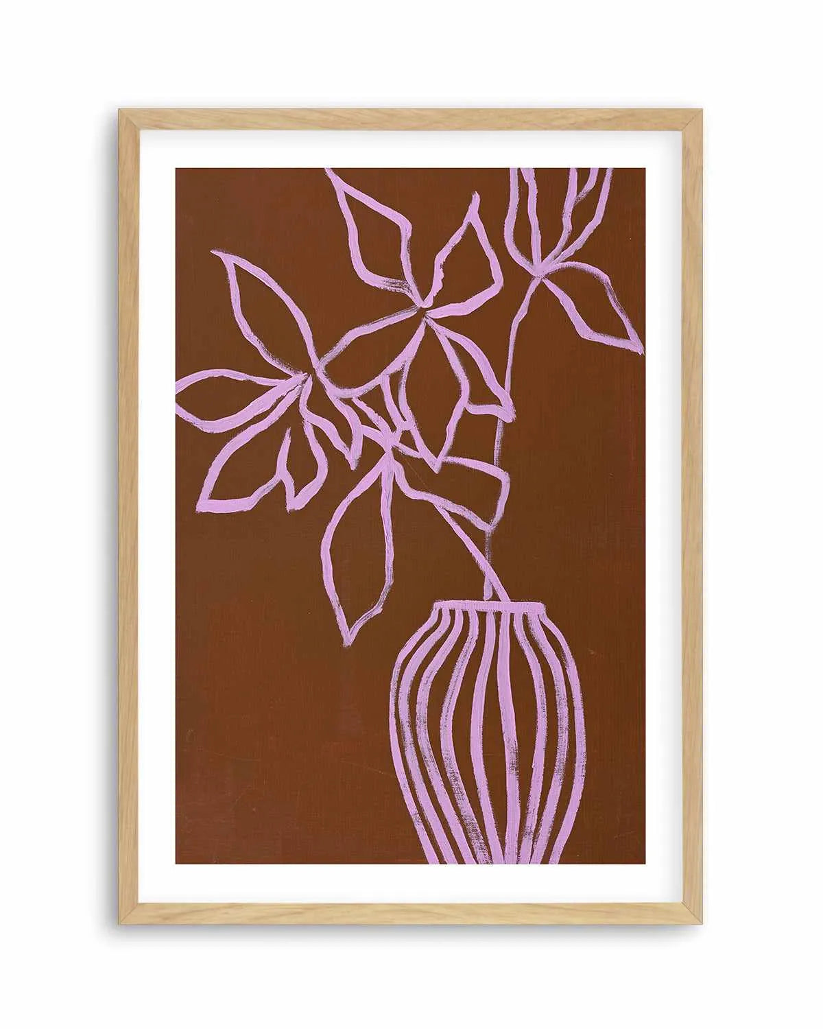 Lilac Umber by Design Fabrikken Art Print from Olive et Oriel where you can shop wallpaper and artworks online