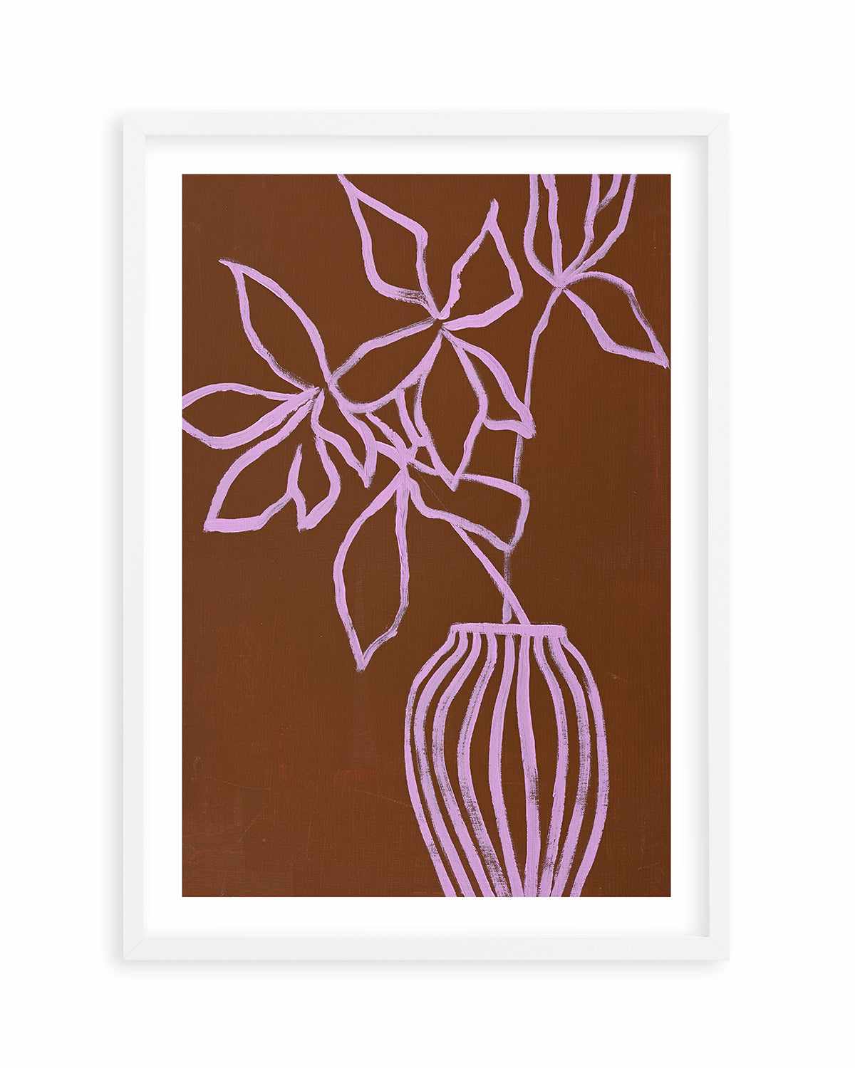 Lilac Umber by Design Fabrikken Art Print