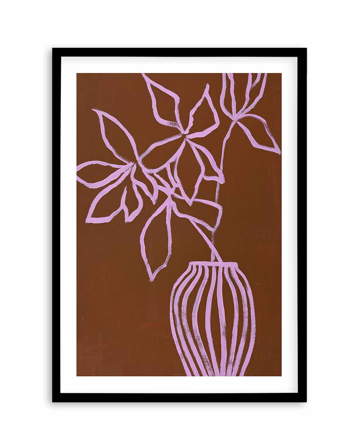 Lilac Umber by Design Fabrikken Art Print