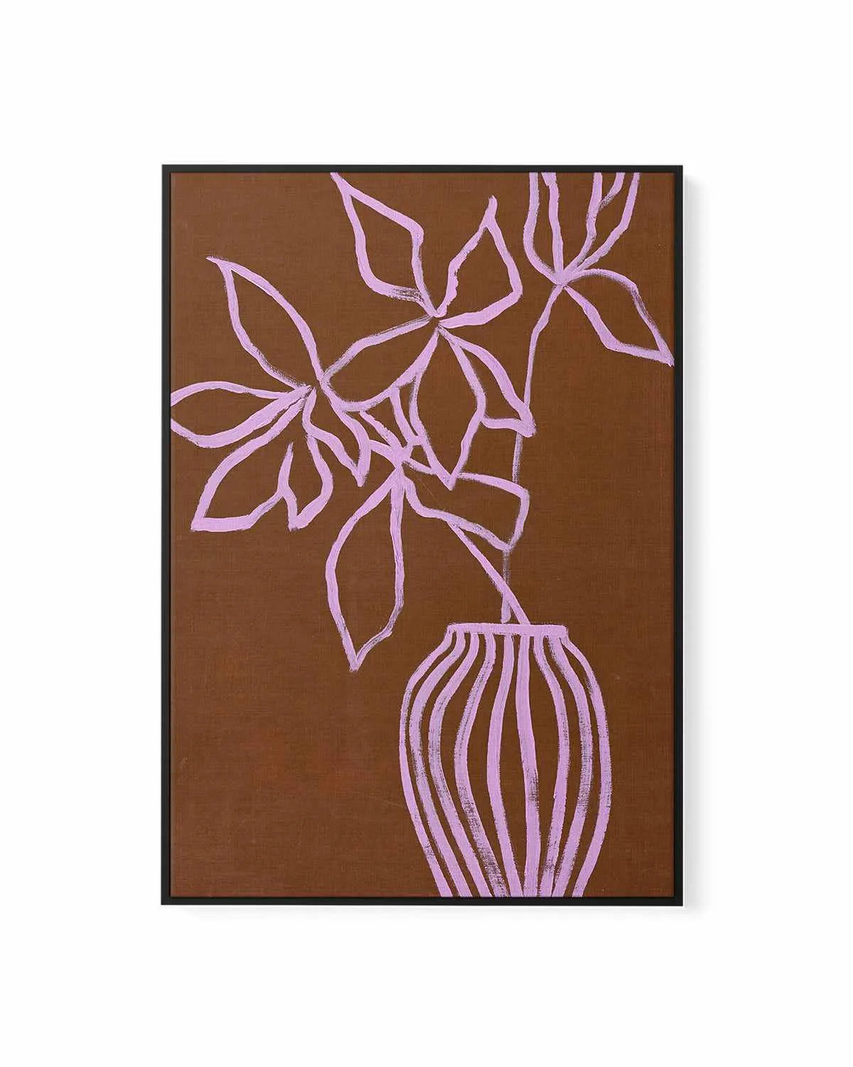 Lilac Umber by Design Fabrikken | Framed Canvas Art Print from Olive et Oriel where you can shop wallpaper and artworks online