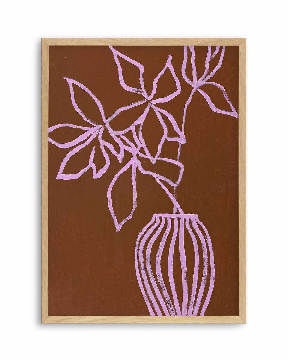 Lilac Umber by Design Fabrikken Art Print