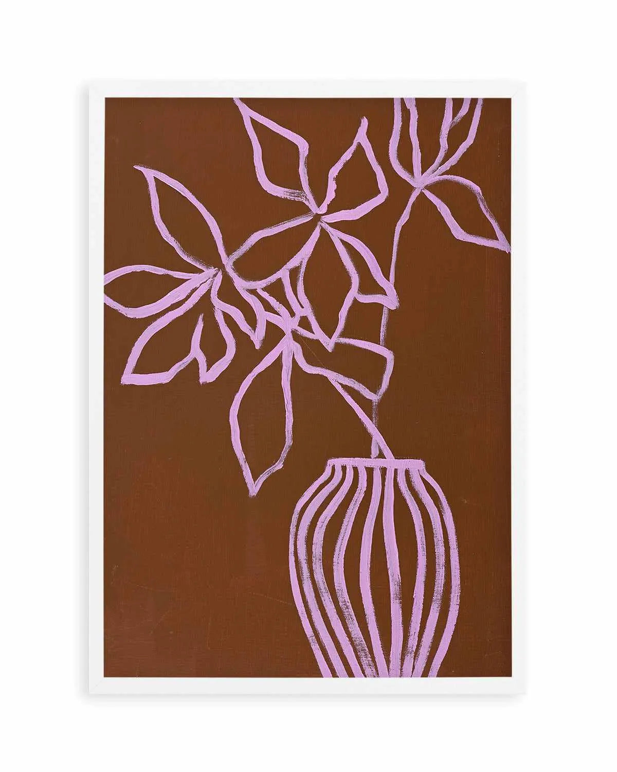 Lilac Umber by Design Fabrikken Art Print from Olive et Oriel where you can shop wallpaper and artworks online