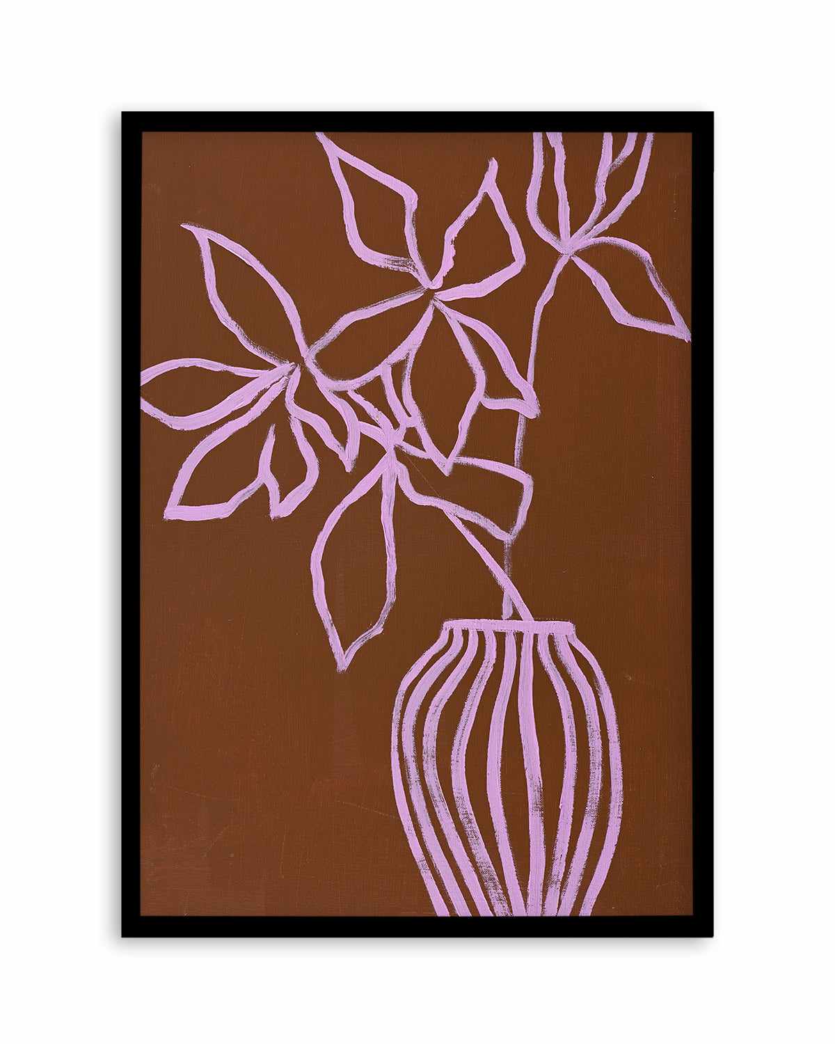 Lilac Umber by Design Fabrikken Art Print