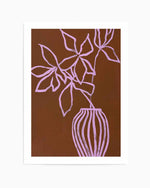 Lilac Umber by Design Fabrikken Art Print