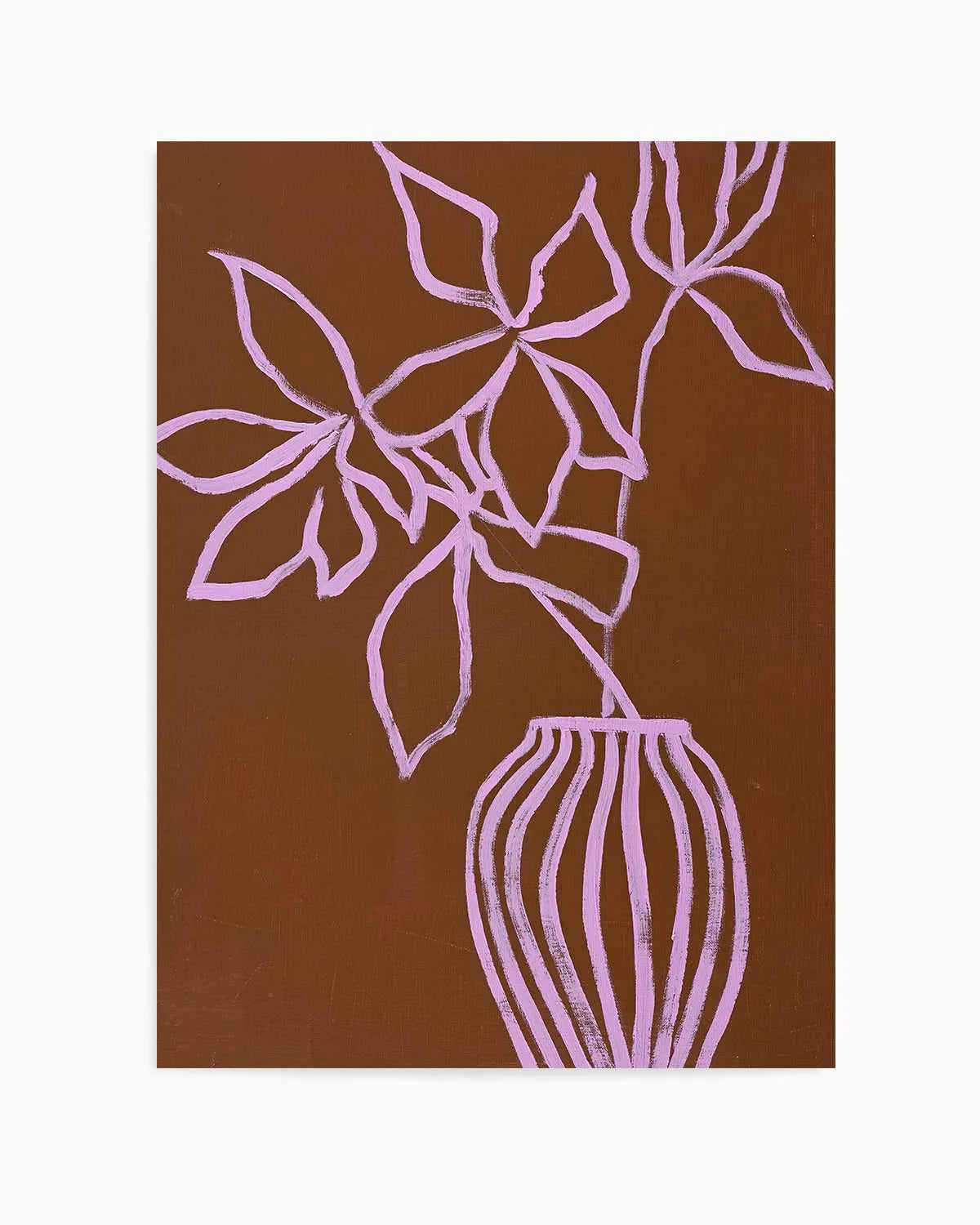 Lilac Umber by Design Fabrikken Art Print from Olive et Oriel where you can shop wallpaper and artworks online