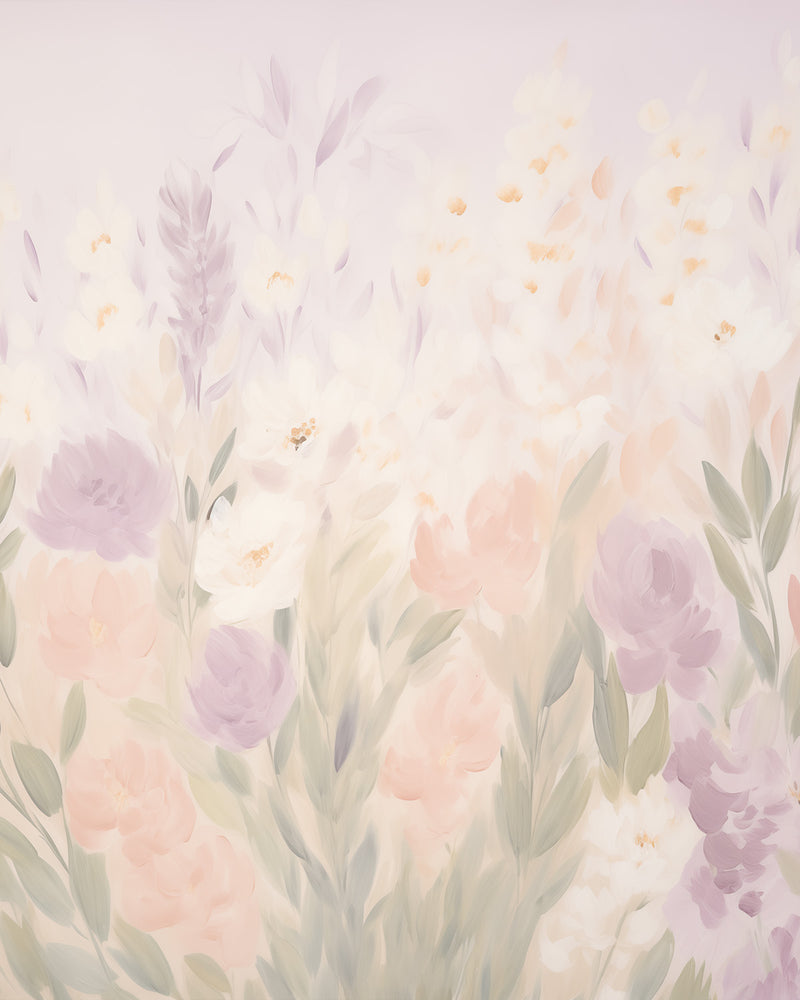 Floral Fairytale Wallpaper Mural from Olive et Oriel where you can shop wallpaper and artworks online