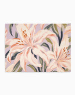 Lillies on Lilac | Art Print