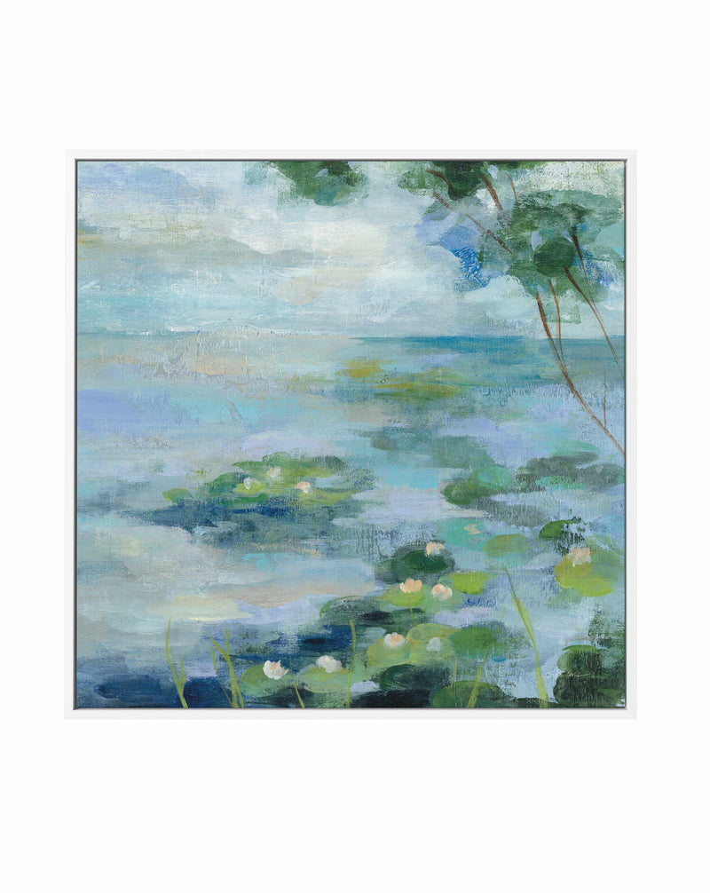 Lily Pond II | Framed Canvas Art Print