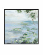 Lily Pond II Light | Framed Canvas Art Print