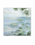 Lily Pond II Light | Framed Canvas Art Print