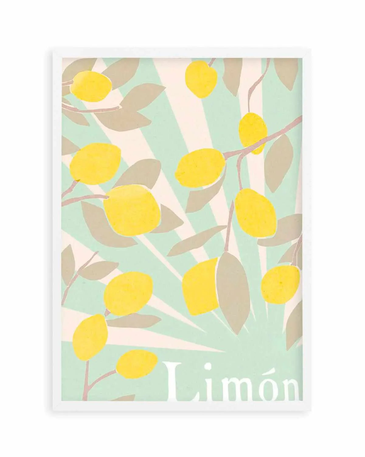 Limon en Menta I Art Print from Olive et Oriel where you can shop wallpaper and artworks online
