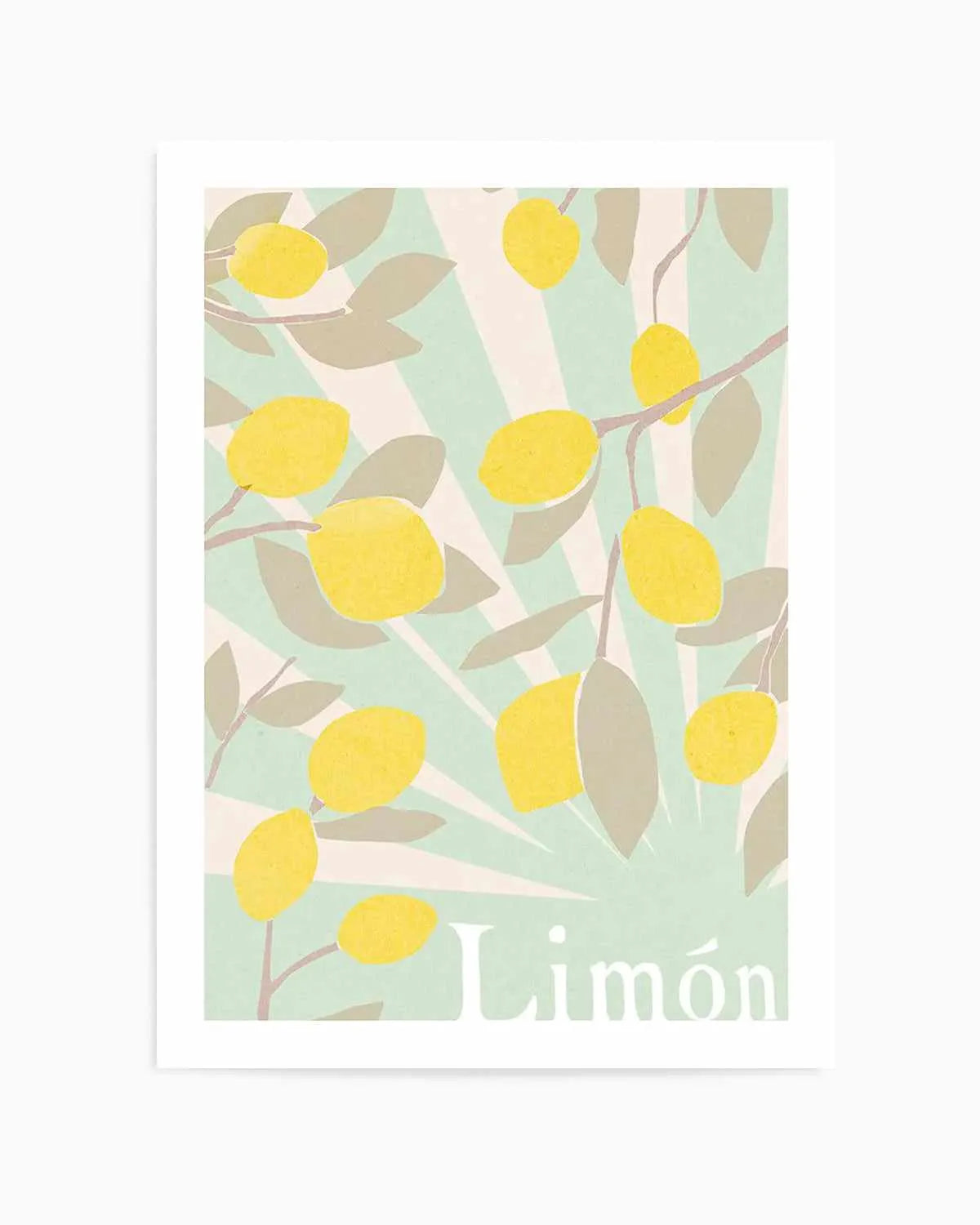 Limon en Menta I Art Print from Olive et Oriel where you can shop wallpaper and artworks online