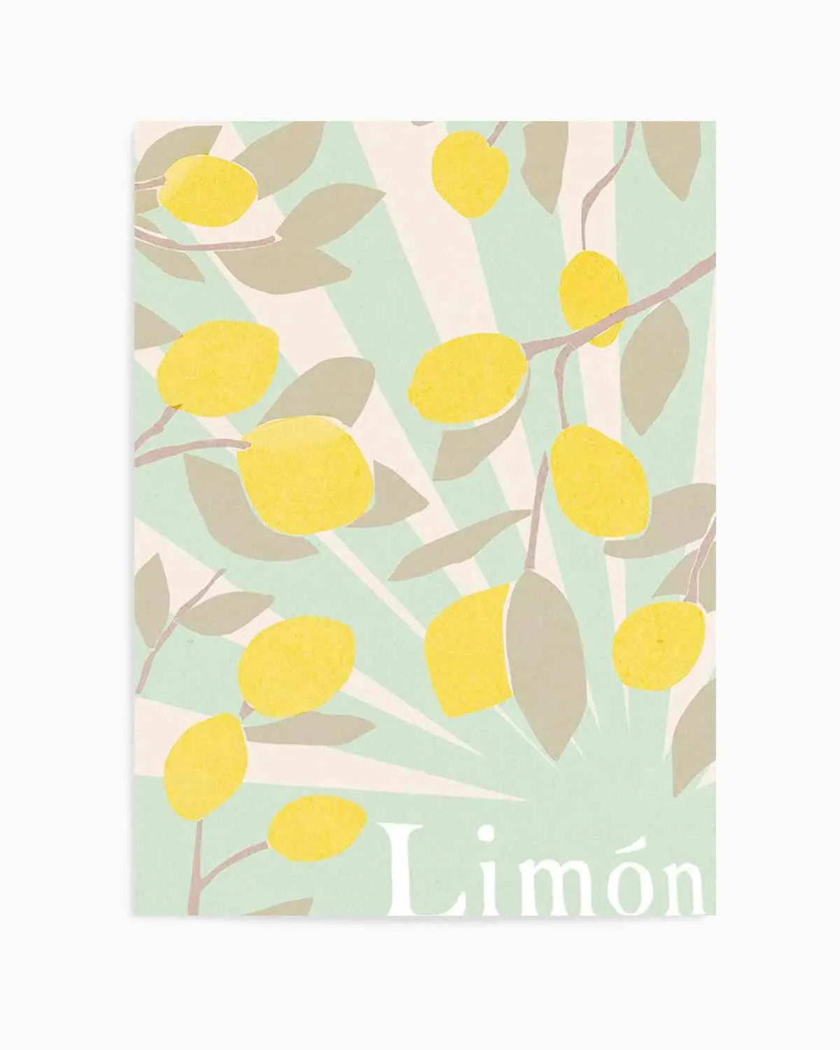 Limon en Menta I Art Print from Olive et Oriel where you can shop wallpaper and artworks online
