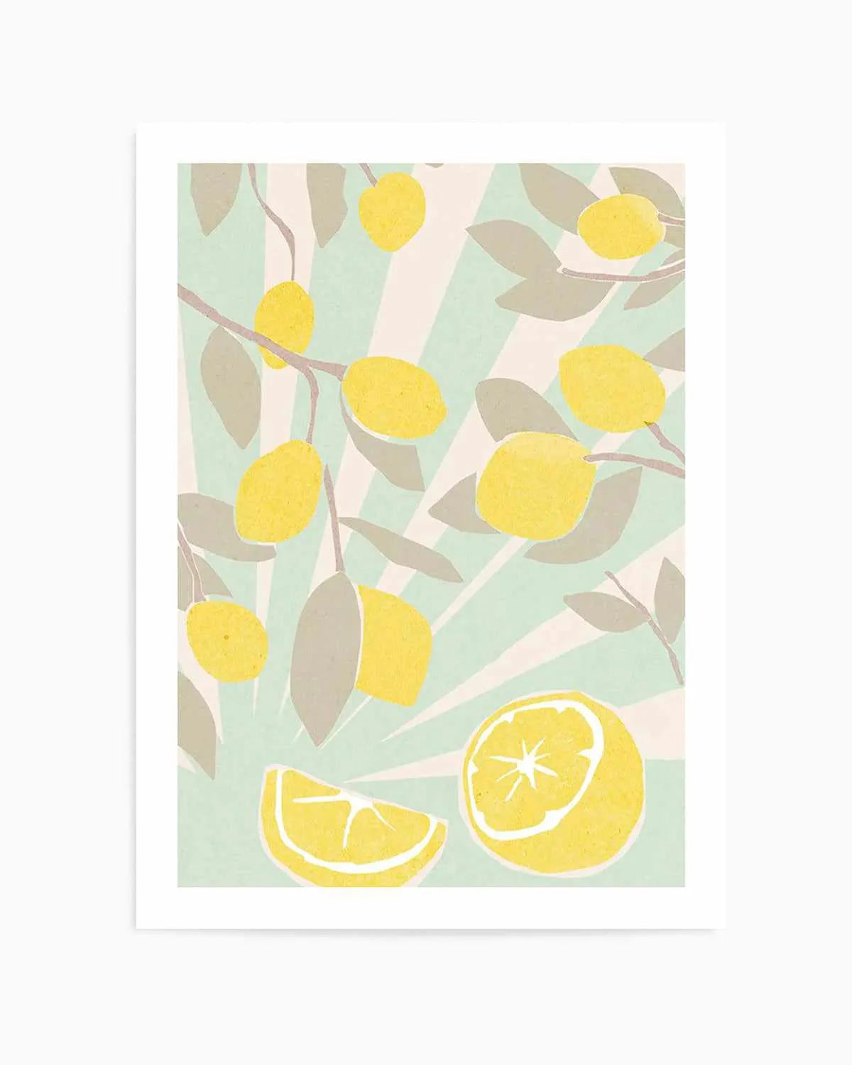 Limon en Menta II Art Print from Olive et Oriel where you can shop wallpaper and artworks online