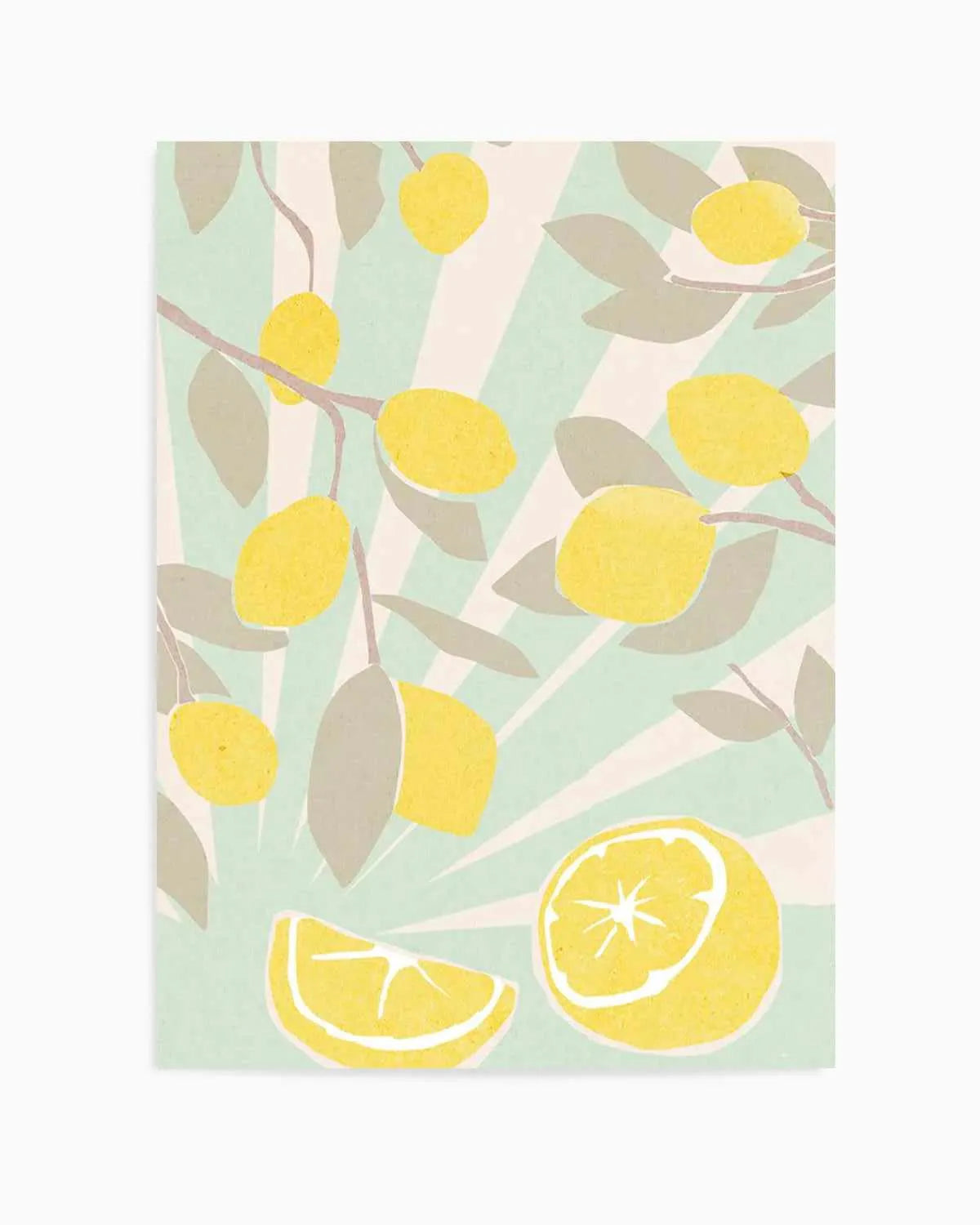 Limon en Menta II Art Print from Olive et Oriel where you can shop wallpaper and artworks online