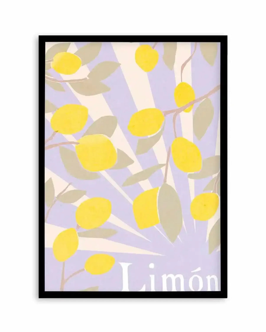 Limon en Violeta I Art Print from Olive et Oriel where you can shop wallpaper and artworks online