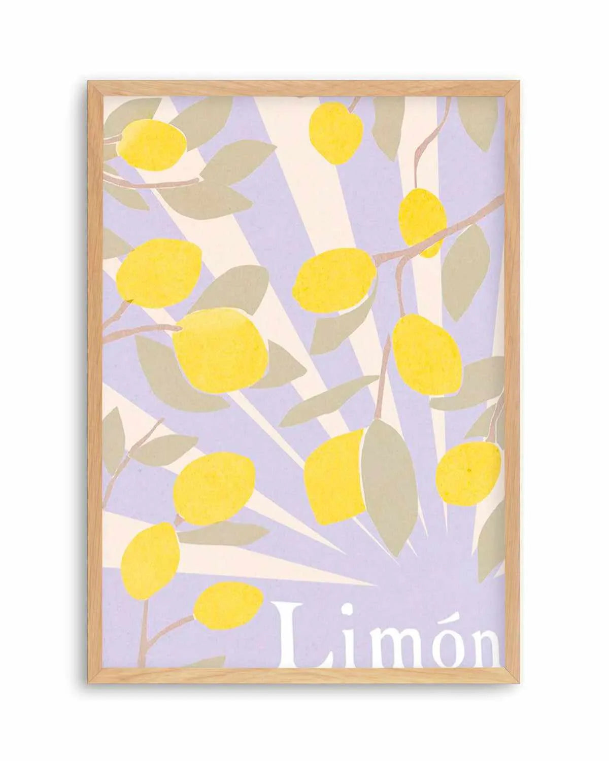 Limon en Violeta I Art Print from Olive et Oriel where you can shop wallpaper and artworks online