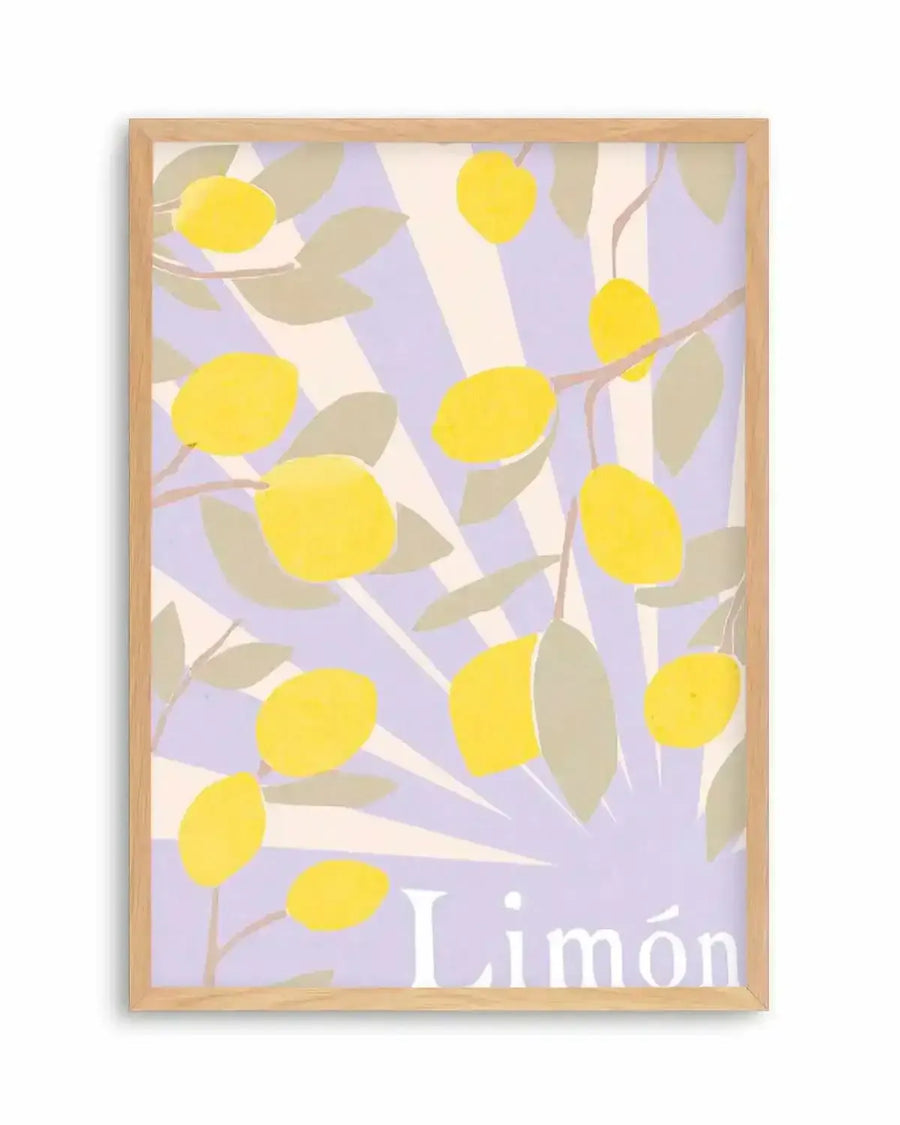 Limon en Violeta I Art Print from Olive et Oriel where you can shop wallpaper and artworks online